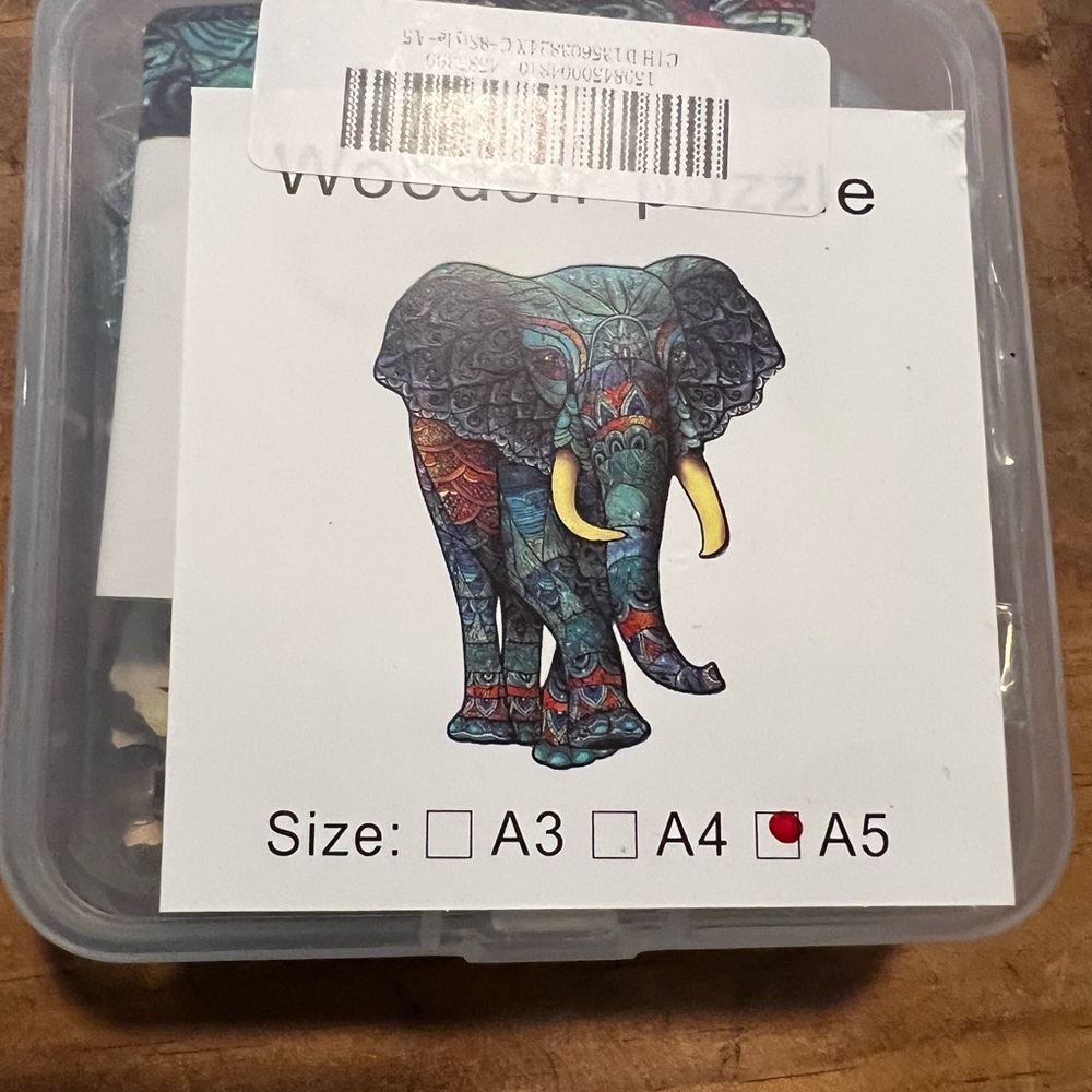 Set of 4 wooden puzzles A5 - Picture 7 of 7